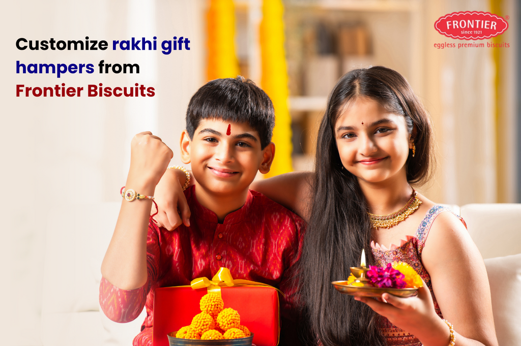 Customise Rakhi Gift Hampers from Frontier Biscuits
