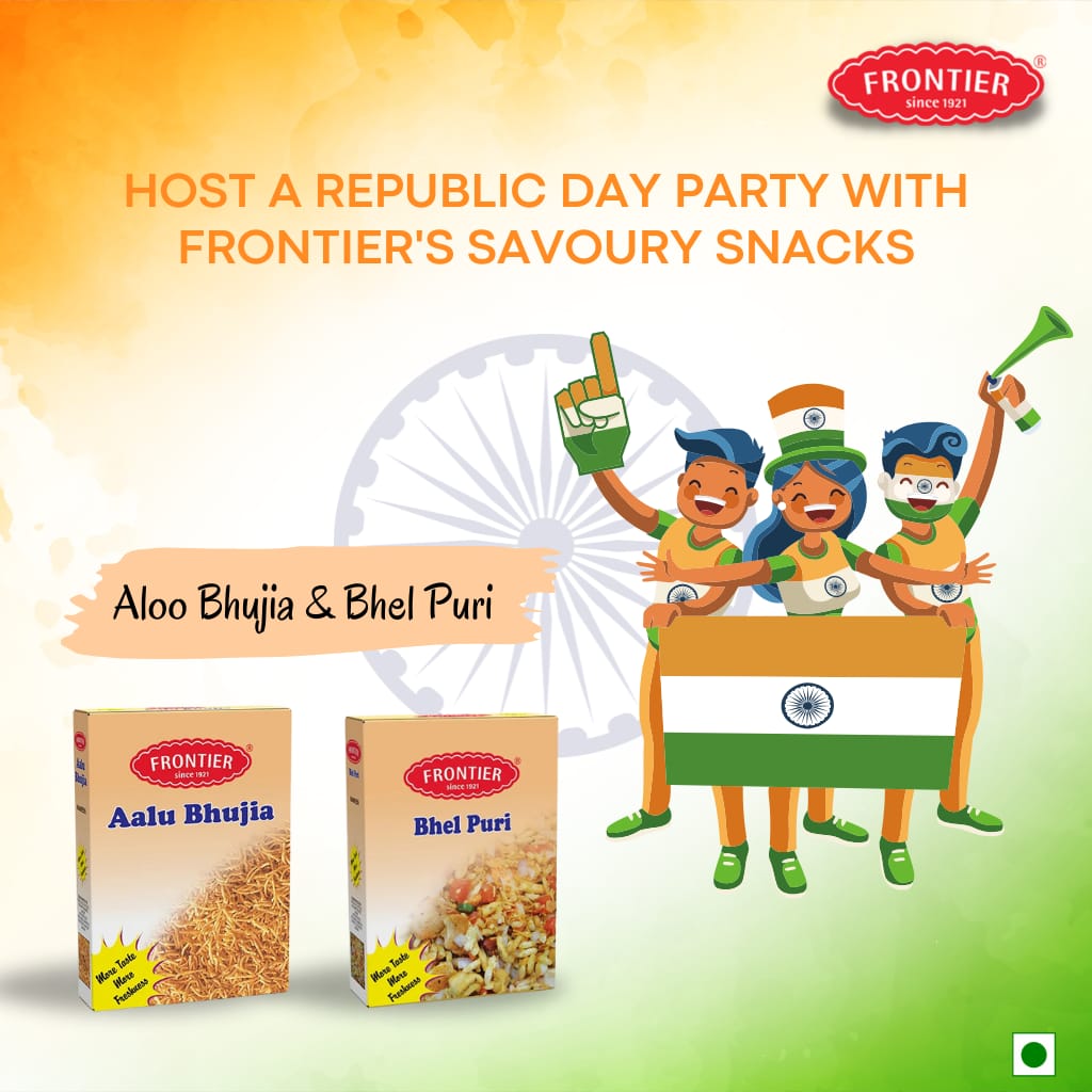 Host a Republic Day Party with Frontier's Savoury Snacks: Aloo Bhujia and Bhel Puri