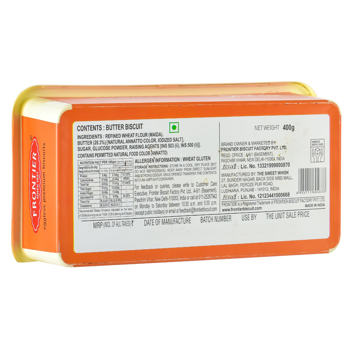 BUTTER BISCUITS BOX (400 GM)