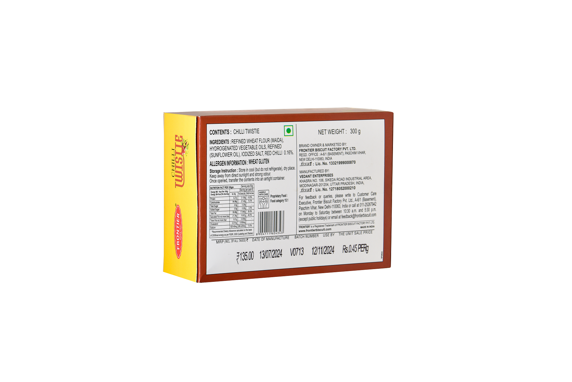 CHILLI TWISTIE PACK (300 GM)