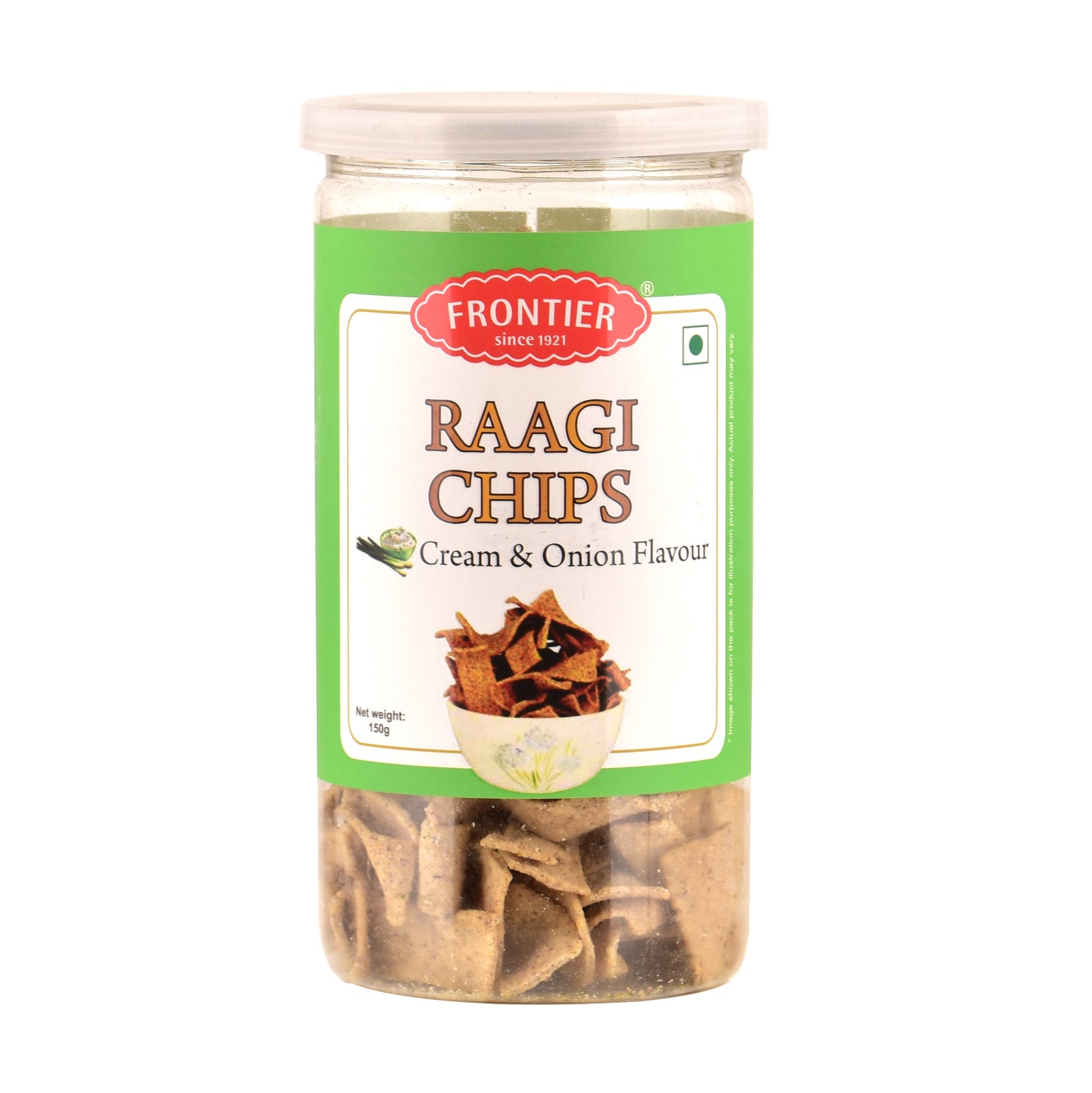 RAAGI CHIPS CREAM & ONION (150 GM)