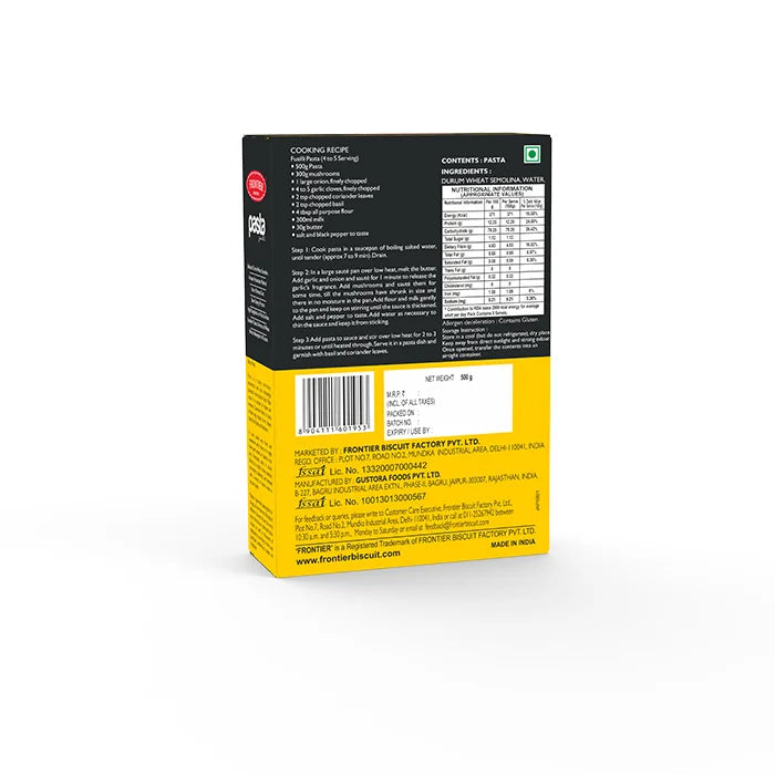 PASTA FUSSILI (500 GM)